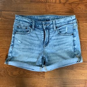 American eagle midi shorts